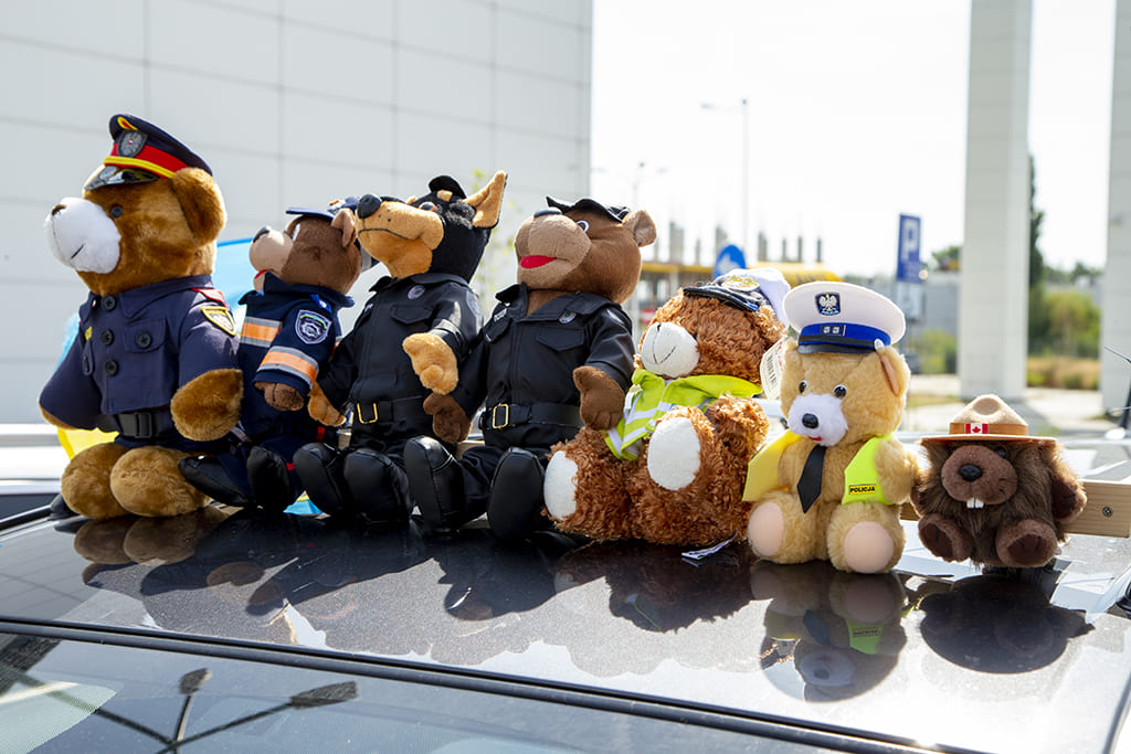 Stofftiere bei derAnkunft Sternfahrt 2019