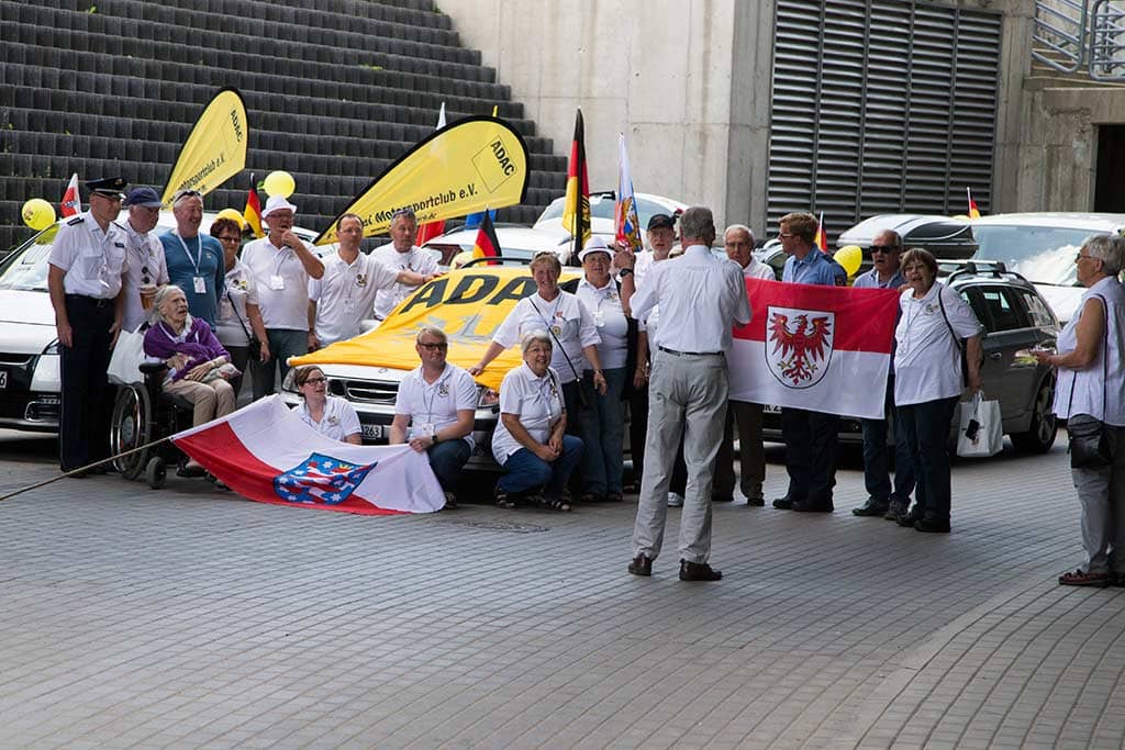 Ankunft bei der Sternfahrt 2016
